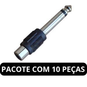 ADAPTADOR JACK RCA P/ P10 MONO