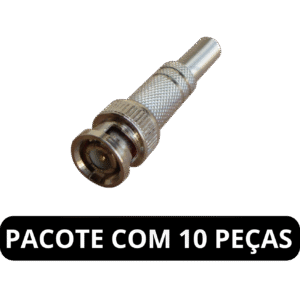 CONECTOR BNC ZINCO C/ MOLA DE PARAFUSAR
