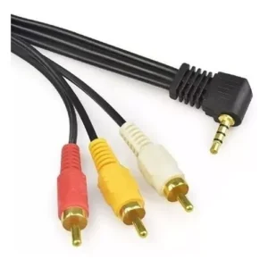 CABO RCA P2 4C +3RCA 90º DOURADO G/A/A/V 1,20M