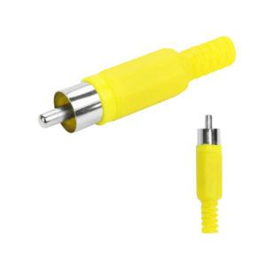 PLUG RCA MACHO AMARELO PCT C/25