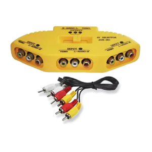 CHAVE SELETORA RCA3X1-AMARELA / avs 001