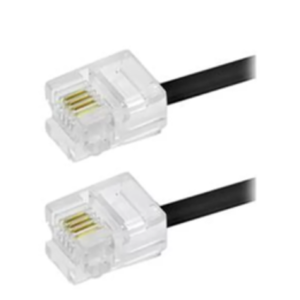 CABO TELEF LISO PRETO 2M