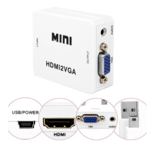 CONVERSOR A. HDMI PARA VGA COM SAIDA R/L