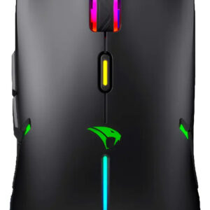 Mouse Gamer Viper Pro Mamba V1412 20000 Dpi 6 Botões Usb Ergonômico Para Destro Preto