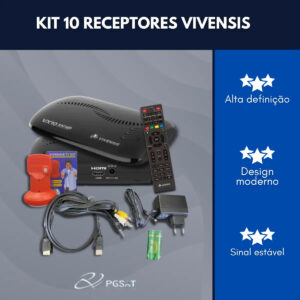 Kit 10 Vivensis Vx10 + 10 Lnbf Simples Vivensis / Greatek