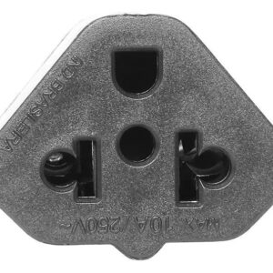1 X Adaptador Tomada Universal Mecatool Ya193sa 10a - Preto 127/220v