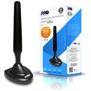 Antena Digital Interna Uhf Hdtv Pro Eletronic Pro Hd 2400 Preto