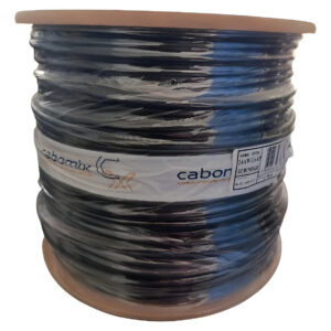 Bobina 305 Mts Infinity Dupla Capa Blindado Cor Preto
