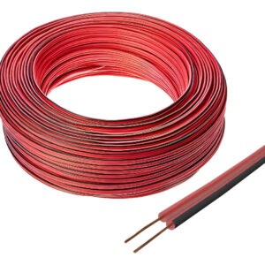 Fio Para Som Bicolor 2x18  0,75mm Frapa 100m Vermelho