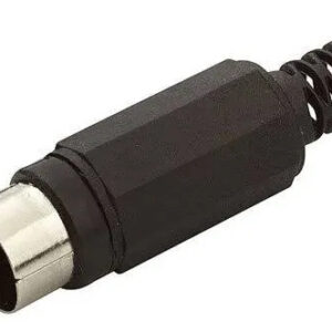 25 X Conector Rca Macho De Plástico  Pix 062-1096 Preto