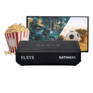 Receptor De Tv Via Satelite Elsys Sathd Satmax 6 Preto 127/220v