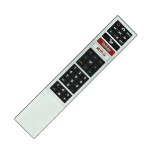Controle Remoto Compatível Tv Aoc Smart Led Netflix Youtube Prateado